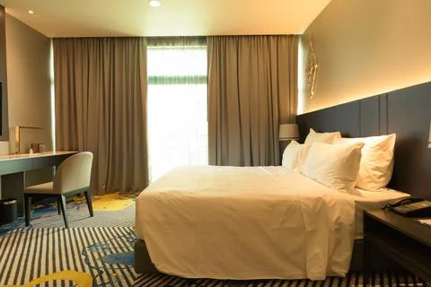 White bed Stock Photos