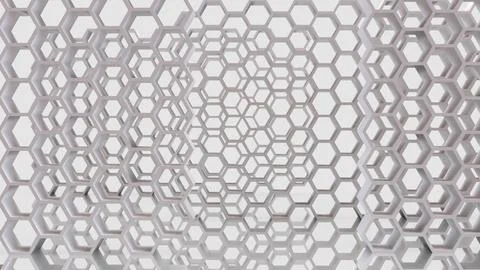 The White bee hive for abstract or Background concept 3d rendering. Illustrazione stock