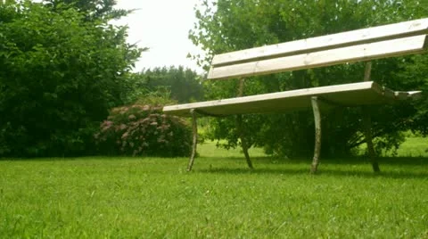 White Bench Video stock 11700300