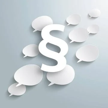White Bevel Speech Bubbles Paragraph Infographic with bevel speech bubbles... Stock Photos