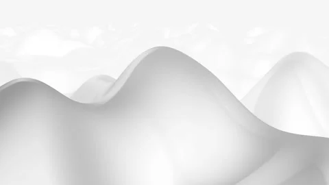 White bg wave hills able to loop endless Stock Footage 334309313