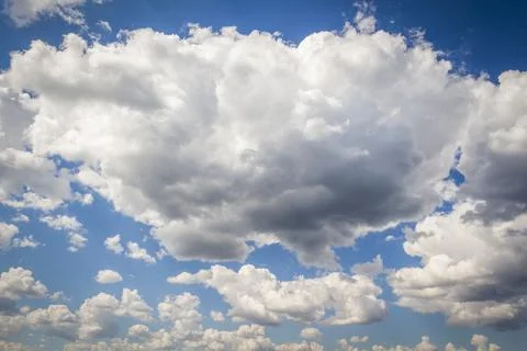 White big clouds Stock Photos