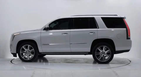 A white big size luxury SUV Stock Footage 243501178