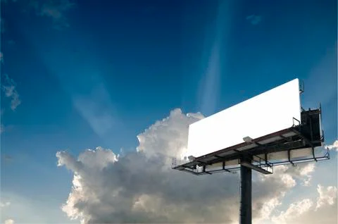 White billboard Stock Photos