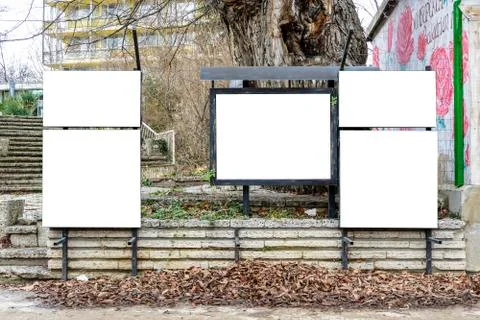 White billboard Stock Photos