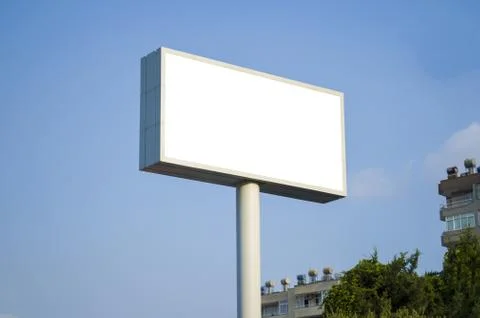 White Billboard Stock Photos