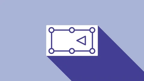White Billiard table icon isolated on purple background. Pool table. 4K Video Stock Footage 148293027
