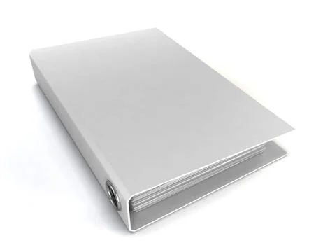 White binder Illustrazione stock