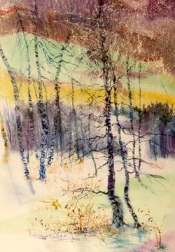 White birch Stock Illustration