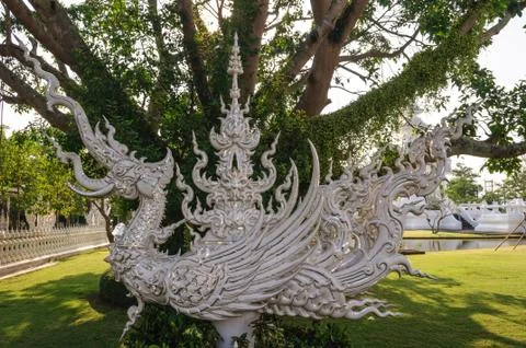 White bird statue Stock Photos