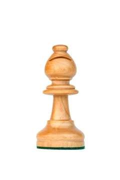 White bishop chess Stock Photos