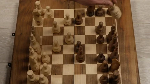 White bishops takes the queen Stock Footage 147024587