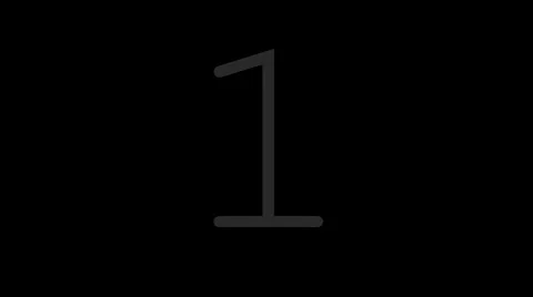 White on Black courier font numbers count up Stock Footage 48239583