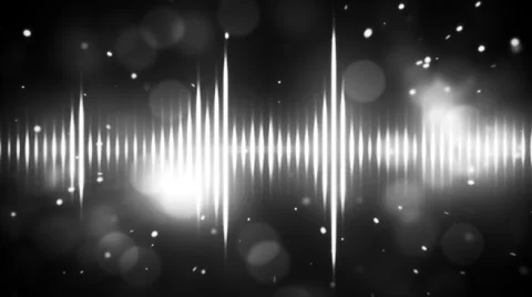 White on black digital equalizer loopable background Stock Footage 44754200