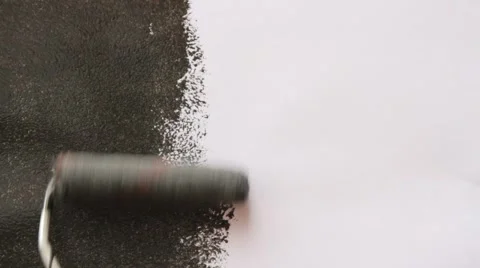 White in black Video stock 60830598