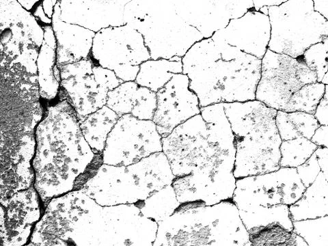 White black grey texture background, cracks on the wall, floor Stock Photos