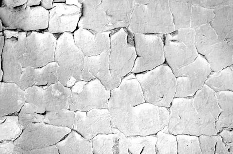 White black grey texture background, cracks on the wall Stock Photos