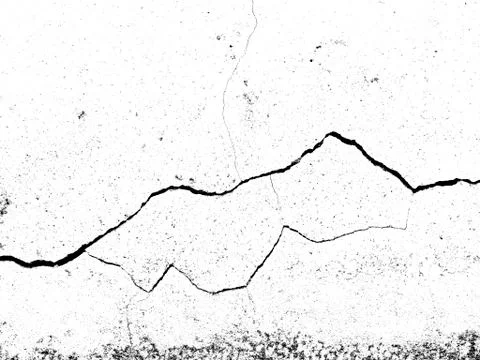 White black grey texture background, cracks on the wall Stock Photos