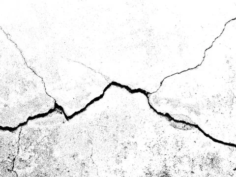 White black grey texture background, cracks on the wall Stock Photos