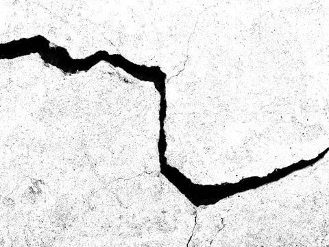 White black grey texture background, cracks on the wall Stock Photos