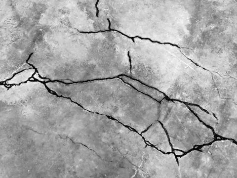 White black grey texture background, cracks on the wall, floor Stock Photos