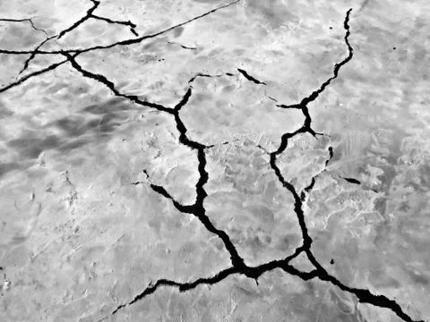 White black grey texture background, cracks on the wall, floor Stock Photos