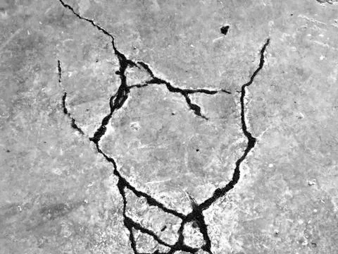 White black grey texture background, cracks on the wall, floor Stock Photos