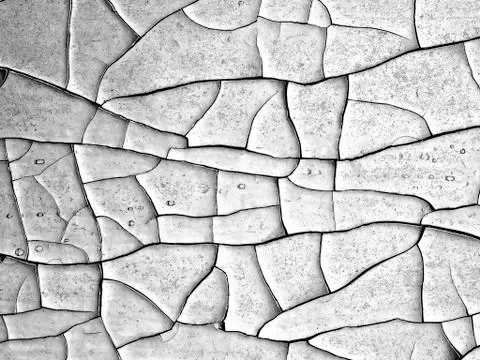 White black grey texture background, cracks on the wall, floor Stock Photos