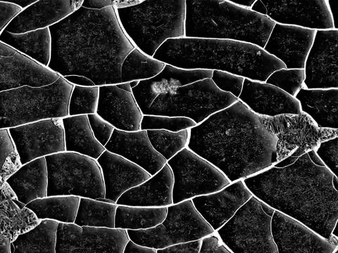 White black grey texture background, cracks on the wall, floor Stock Photos