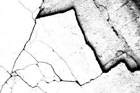 White black grey texture background, cracks on the wall, floor Stock-Fotos
