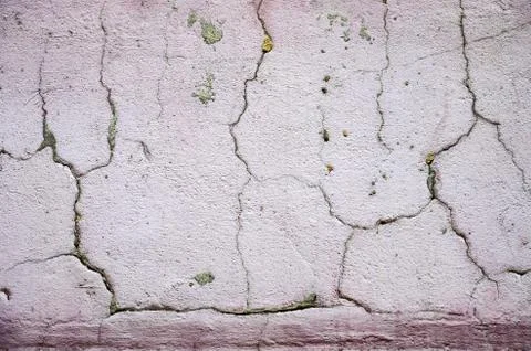 White black grey texture background, cracks on the wall, floor Stock Photos