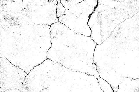 White black grey texture background, cracks on the wall, floor Stock Photos