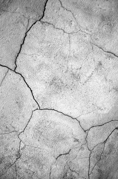 White black grey texture background, cracks on the wall, floor Stock Photos