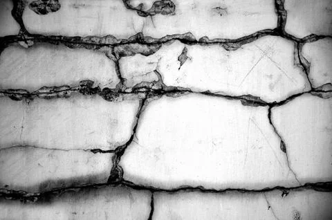 White black grey texture background, cracks on the wall, floor Stock Photos