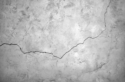 White black grey texture background, cracks on the wall, floor Stock Photos