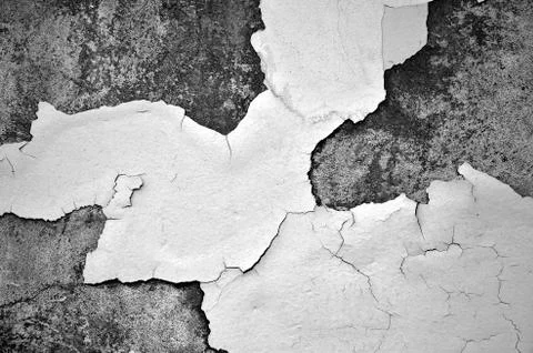 White black grey texture background, cracks on the wall, floor Stock Photos