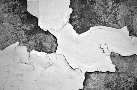 White black grey texture background, cracks on the wall, floor Stock Photos