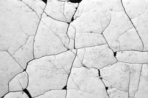 White black grey texture background, cracks on the wall, floor Stock Photos
