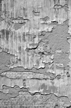 White black grey texture background, cracks on the wall, floor Stock Photos