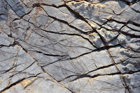 White black grey texture background, cracks on the wall, floor Stock Photos