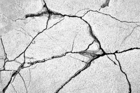 White black grey texture background, cracks on the wall, floor Stock Photos