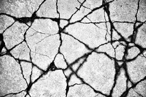 White black grey texture background, cracks on the wall, floor Stock-Fotos
