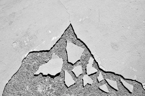 White black grey texture background, cracks on the wall, floor Stock Photos