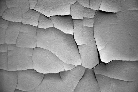 White black grey texture background, cracks on the wall, floor Stock Photos