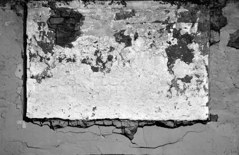 White black grey texture background, cracks on the wall, floor Stock Photos