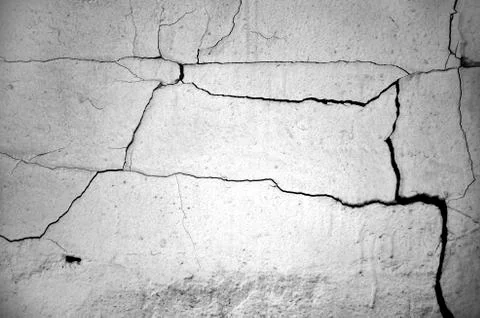White black grey texture background, cracks on the wall, floor Stock-Fotos