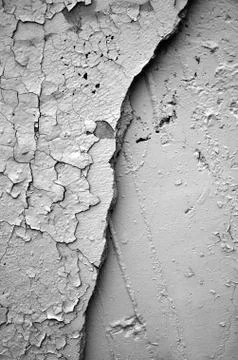 White black grey texture background, cracks on the wall, floor Stock Photos