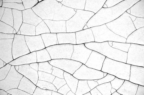 White black grey texture background, cracks on the wall, floor Stock Photos