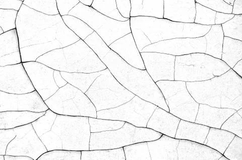 White black grey texture background, cracks on the wall, floor Stock Photos