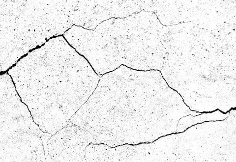 White black grey texture background, cracks on the wall, floor Stock Photos